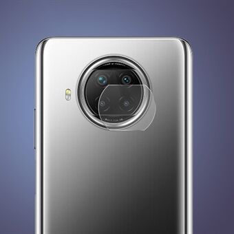 HOED- Prince 0.2mm 2.15D gebogen randen volledige dekking achteruitrijcamera lens protector voor Xiaomi Redmi Note 9 Pro 5G 9H Gehard Glas Film