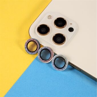 3 stuks diamanten Ring [willekeurige kleur] voor iPhone 12 Pro Max lensring afdekframe
