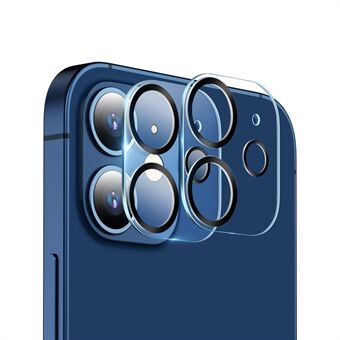 2 stuks ESR camera lens film volledige cover helder gehard glas lens screen protector voor iPhone 12 6.1 inch;