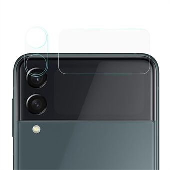 Gehard glas 3D-cameralensfilm + Ultra Clear Back-screenprotector voor Galaxy Z Flip3 5G