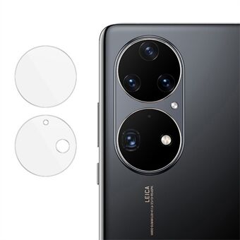 IMAK 1 Set Ultra Clear Ronde Ring Gehard Glas Achteruitrijcamera Lens Protector Film voor Huawei P50 Pro