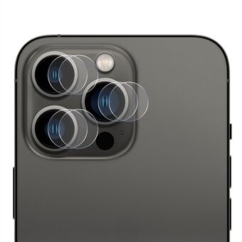 ENKAY 2 groep / set ultradunne HD 0,2 mm helder krasbestendig gehard glas cameralens achterfilm (3 stuks / groep) voor iPhone 13 Pro / 13 Pro Max