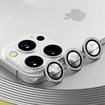 BENKS 3 stuks / set Metalen frame Hoog aluminium-siliciumglas cameralenskap Film Anti-kras voor iPhone 13 Pro Max 6,7 inch / iPhone 13 Pro 6,1 inch