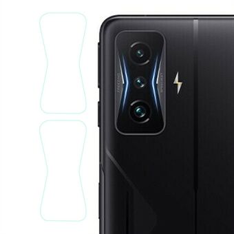 Voor Xiaomi Redmi K50 Gaming 2 stuks Zeefdruk 2.5D Edge Gehard Glas Achterkant Camera Lens Screen Protector:
