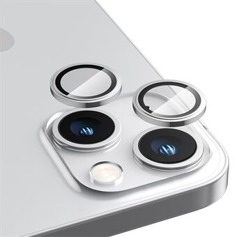 BENKS King Kong Series voor iPhone 13 mini 5.4 Inch / 13 6.1 Inch Aluminium + Corning Gehard Glas Anti-kras Volledige Lijm Lens Beschermfolie - Wit