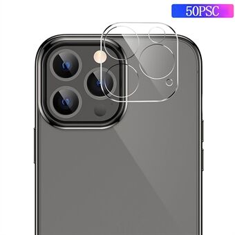 Voor iPhone 13 Pro 6.1 inch/13 Pro Max 6.7 inch 50 stks/pak HD Anti-kras camera lensbeschermer Hoge aluminium-silicium glasfilm