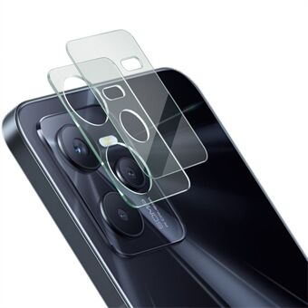 IMAK Voor Realme C35 Anti-Bubble Ultradunne Volledige Dekking HD Gehard Glas Camera Lens Film + Acryl Lensdop