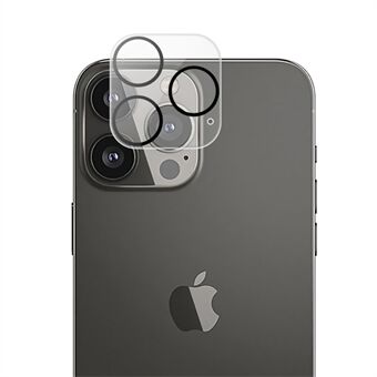 MOCOLO voor iPhone 14 Pro Max 6.7 Inch Zijde Afdrukken Camera Lens Screen Protector Helder Gehard Glas 9H Hardheid Anti-explosie Film met Zwarte Nachtcirkel