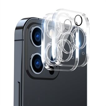 ENKAY HOED- Prince 2 stks/set voor iPhone 14 Pro 6.1 inch/14 Pro Max 6.7 inch Achteruitrijcamera Lens Film Gehard Glas Volledige Cover Protector