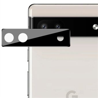 IMAK Voor Google Pixel 6a Camera Lens Protector Gehard Glas slijtvaste Anti- Scratch Bubble-gratis Film (Zwarte Versie)
