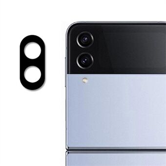 ENKAY HOED- Prince Voor Samsung Galaxy Z Flip4 5G Anti-slijtage Volledige Dekking Achteruitrijcamera Lens Protector Zijde Afdrukken Gehard Glas Lens Film