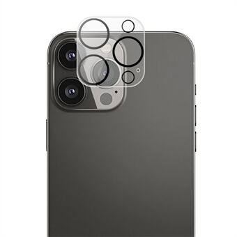 AMORUS Voor iPhone 13 Pro 6.1 inch / 13 Pro Max 6.7 inch Cameralensbeschermer Volledige lijm Volledige dekking Ultraheldere zijdedruk Gehard glasfilm met zwarte nachtcirkel