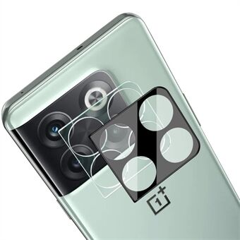 IMAK cameralensbeschermer voor OnePlus ACE Pro 5G / 10T 5G, HD doorzichtige geïntegreerde film van gehard glas + acryllensdop (zwarte versie)