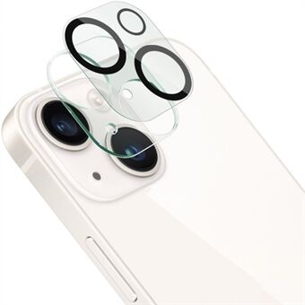 IMAK Voor iPhone 14/14 Plus Gehard Glas Camera Lens Protector + Acryl Lensdop Anti- Scratch Len Film