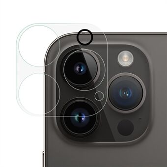 RURIHAI Voor iPhone 14 Pro Achter Back Camera Lens Protector Hoge Aluminium-silicium Glas Clear 3D Lens Film Guard: