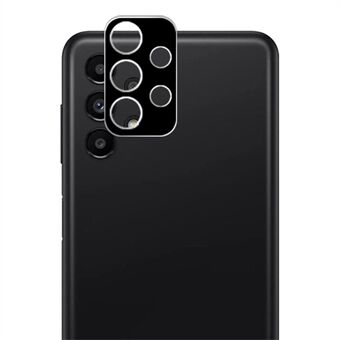 AMORUS voor Samsung Galaxy A13 4G HD heldere cameralensbeschermer schokbestendig anti-vingerafdruk zijde afdrukken gehard glas lensfilm - zwart