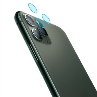 AMORUS 1 Set Individuele Camera Lens Protector voor iPhone 11 Pro 5.8 inch/11 Pro Max 6.5 inch, HD Gehard Glas Onbreekbaar Ring Cover Lens Film
