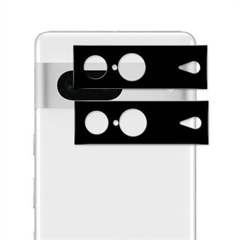 ENKAY HOED- Prince 2 stks/set Camera Lens Protector voor Google Pixel 7 5G Volledige Koof Zwarte Zijde Afdrukken Gehard Glas Lens Film