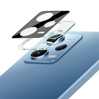 IMAK Voor Xiaomi Redmi Note 12 Pro 5G Helder Gehard Glas Lens Film + Acryl Lensdop Anti- Scratch Camera Lens Protector (Zwarte Versie)