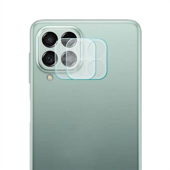 ENKAY HAT- Prince 2 Stks/set voor Samsung Galaxy M33 5G (Global Version)/M53 5G Camera Lens Protector 0.2mm Ultra Slanke Volledige Lijm Hoge Aluminium-silicium Glas Film