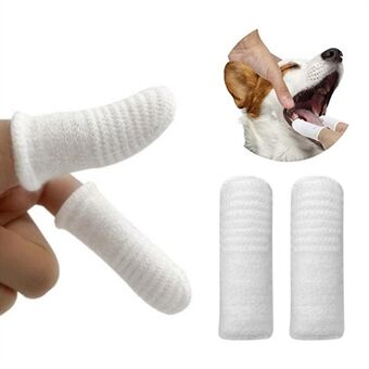 2 stks/set hond kat tandenreinigingstool Mondverzorging tandenborstel vinger mouw