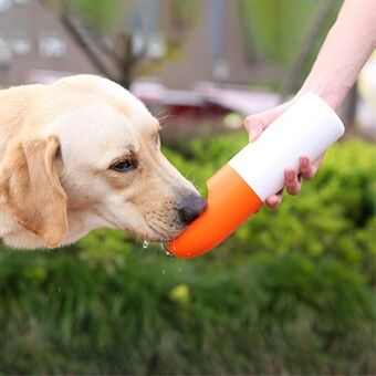 MOESTAR Rocket Dubbellaagse Draagbare Hond Water Fles Feed Container Huisdier Reizen Water Dispenser