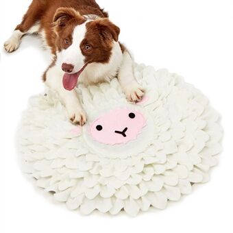 TG-TOY03055 Round Animal Face Pattern Pet Snuffle Mat Interactive Games Toys Nose Work Blanket for Cats Dogs
