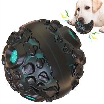 YSQ-01 Funny Pet Dog Meteorite Ball Toy Geluid Piepend speelgoed voor honden Kauwgeluid Interactief balspeelgoed (FDA-gecertificeerd, BPA-vrij)