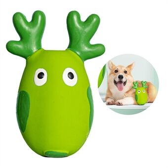 EETOYS Cartoon Herten Vorm Hond Puppy Squeak Zacht Latex Speelgoed Huisdier Interactief Speelgoed