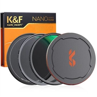 K&F CONCEPT SKU.1666 82 mm 2-in-1 filterkit MRC UV+MRC CPL Waterdicht HD Helder anti- Scratch DSLR-lensfilter met lensdop en opbergtas