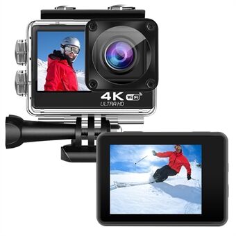 F200AA HD Dual Screen 1080P Actie Camera Draadloze WiFi Outdoor Draagbare Camera DV Sport Camera met Waterdichte Case