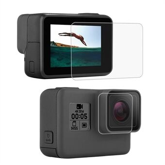 PULUZ PU192 gehard glazen lens + LCD-schermbeschermer voor GoPro Hero voor GoPro Hero5
