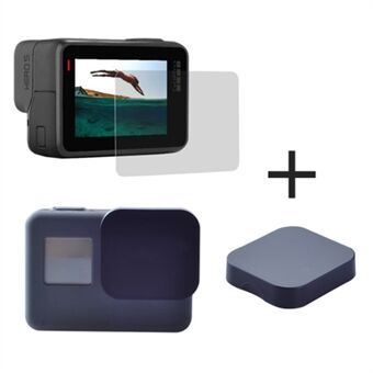 2 stuks screenprotectors van gehard glas + 2 cameralensafdekkingen voor GoPro Hero6 Black / Hero 5/ Hero5 Black