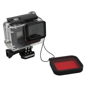 LINGLE AT651 58 mm rode filterlens voor GoPro Hero 5 zwarte waterdichte behuizing