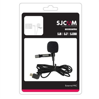 SJCAM externe microfoon met clip voor SJCAM SJ6 / SJ7 / SJ360 action camera (korte versie) - zwart