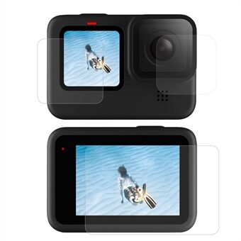 AT1092 6 stuks / set High-definition PET-schermbeschermers lensfilm voor GoPro Hero9