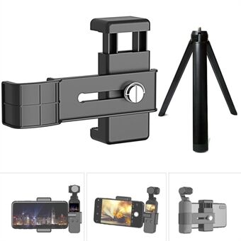 AGDY31 Multi-angle Shooting PC Telefoonclip + Camera Houder + Aluminium Stand met 1/4 Interface voor DJI Osmo Pocket 1/2