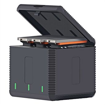 RUIGPRO AGDY39 Opslagtype 3 slots Oplaaddoos voor batterij Snellader voor DJI Osmo-actiecamera