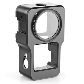 AGDY47 Aluminium Beschermende Metalen Box Frame Kooi + UV Lens Filter voor DJI Action 2 Camera Accessoires