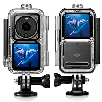 AGDY55 60m waterdichte camerabehuizing Beschermende duikschaal voor DJI Action 2 (3-versie Universal)