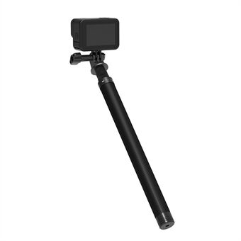 TELESIN TE-MNP-117 1.16m Carbon Fiber Selfie Stick Verstelbare Lengte Monopod met 1/4 Schroefgat voor Telefoon Actie Camera