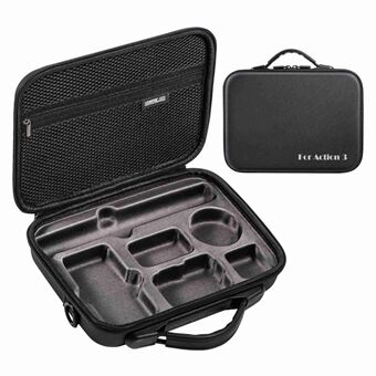 STARTRC 1111360 voor DJI Osmo Action 3 draagbare schokbestendige camera en accessoires draagtas opbergtas met ritssluiting - zwart