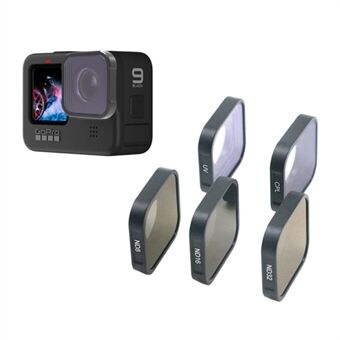 Professioneel lensfilter ND32 Neutral Density Lens Shutter Filter Lensbeschermer voor GoPro Hero 9 Black