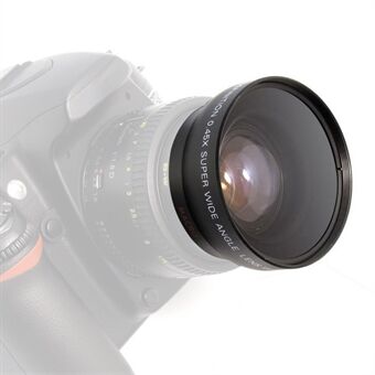 52 mm 0,45X groothoeklens + macrolens met opbergtas Camera-accessoires Lens 18-55 mm