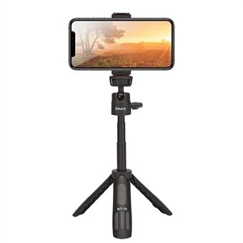 JMARY MT19 Draagbare Mini Uitschuifbare Selfie Stick Camera Mobiele Telefoon Houder Live Streaming Statief Desktop Stand