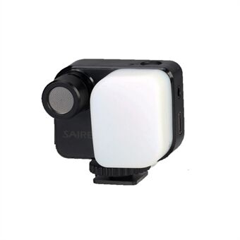 SAIREN LED-licht Microfoon Camera Telefoon Video-opname Vloggen Mini-microfoon Invullicht