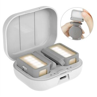 SUNNYLIFE L375 voor DJI OM 5/4/SE Gimbal Handheld Stabilizer Twee-weg Invullicht Vlog Video-opname LED Lampe met Opladen Case