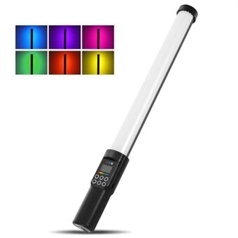 YB130 Handheld RGB LED-videolamp Draagbaar vullicht Wand Stick-ondersteuning 3000-6500K Instelbaar voor video-opnamen (standaardversie)