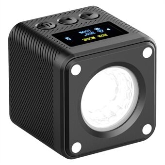 ULANZI 2878 L2 RGB Mini COB Videocamera Licht Dimbaar 360 Graden Full Color Licht met Siliconen en Honingraat Diffuser