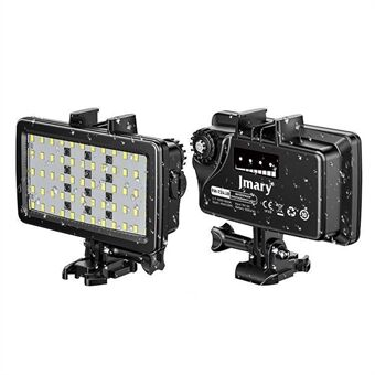 JMARY FM-72RGB IPX8 waterdichte camera LED-invullicht Oplaadbaar duikfotografie RGB-videolicht